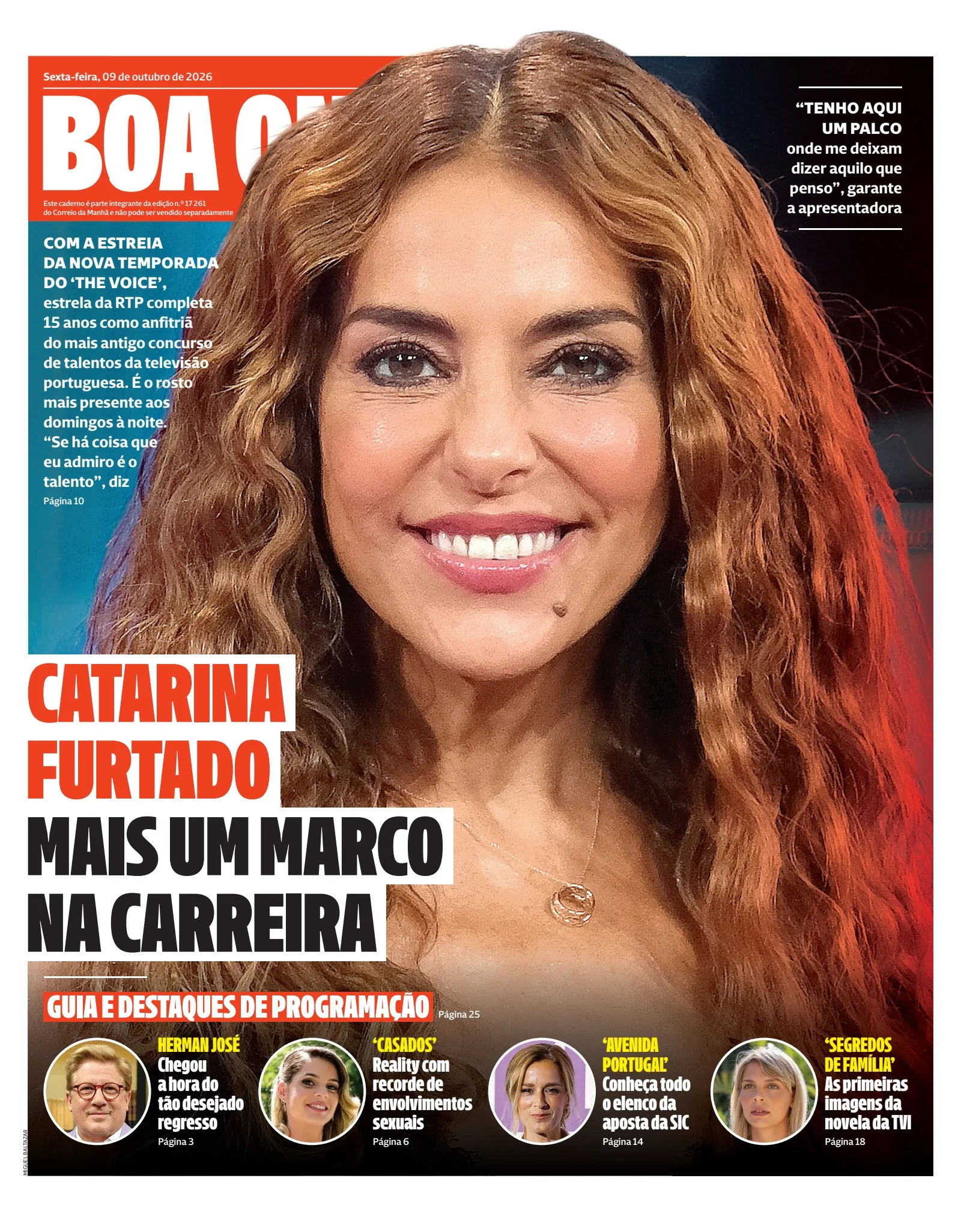 Capa do Boa Onda de sexta-feira, 9 de outubro de 2026