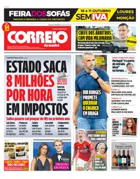 Capa do Correio da Manhã de sexta-feira, 9 de outubro de 2026