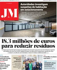 Capa do Jornal da Madeira de sexta-feira, 9 de outubro de 2026