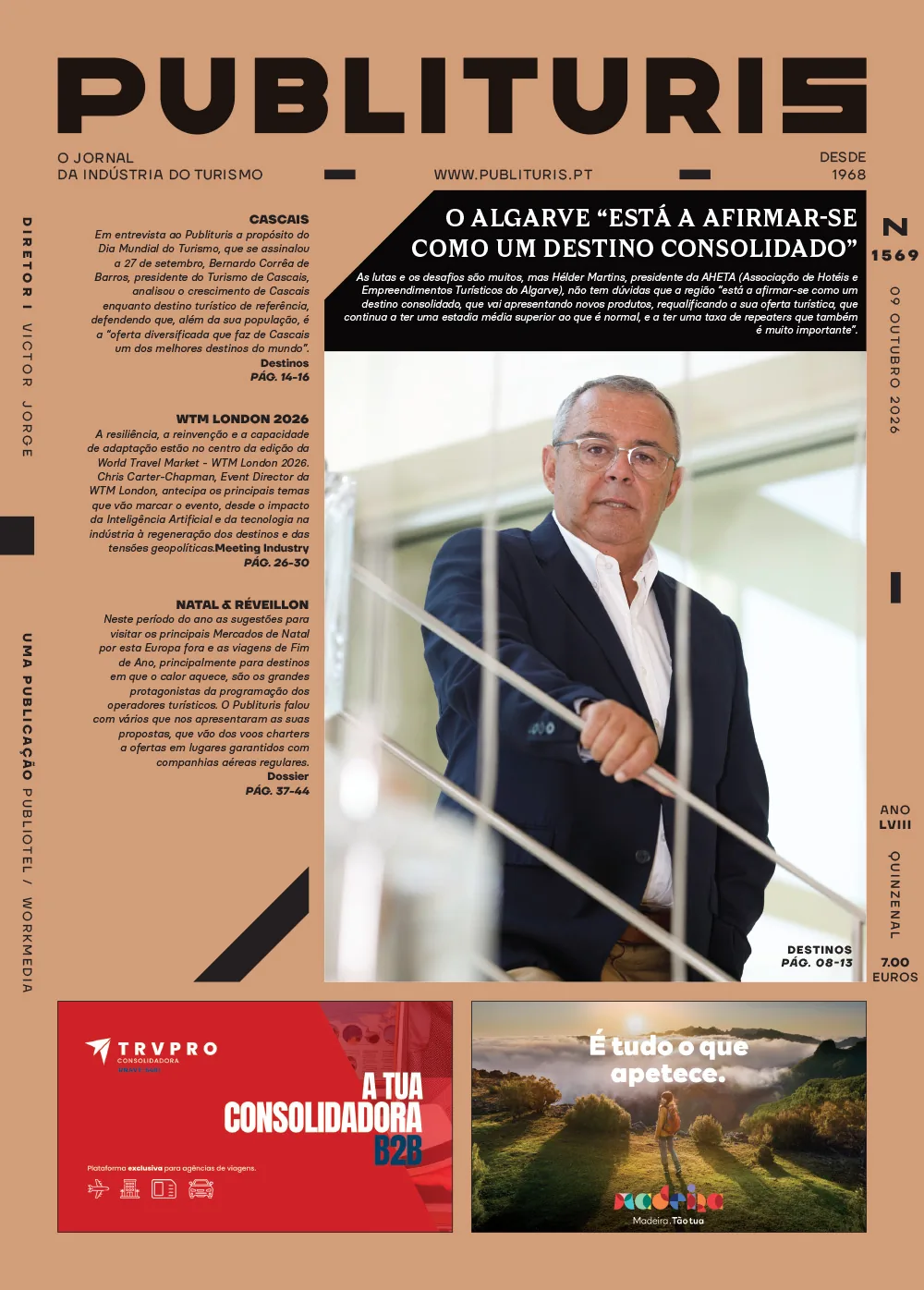 Capa do Publituris de sexta-feira, 9 de outubro de 2026