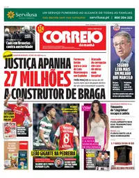 Capa do Correio da Manhã de sábado, 10 de outubro de 2026