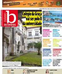Capa do Diário As Beiras de sábado, 10 de outubro de 2026