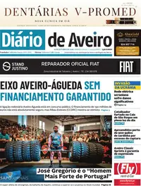 Capa do Diário de Aveiro de sábado, 10 de outubro de 2026