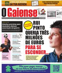 Capa do O Gaiense de sábado, 10 de outubro de 2026