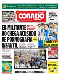 Capa do Correio da Manhã de domingo, 11 de outubro de 2026