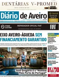 Capa do Diário de Aveiro de domingo, 11 de outubro de 2026