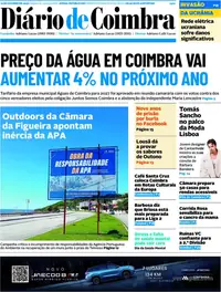 Capa do Diário de Coimbra de domingo, 11 de outubro de 2026