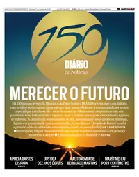 Capa do Diário de Notícias da Madeira de domingo, 11 de outubro de 2026