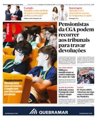 Capa do Público de domingo, 11 de outubro de 2026