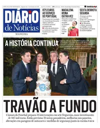 Capa do Diário de Notícias da Madeira de segunda-feira, 12 de outubro de 2026