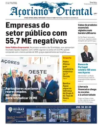 Capa do Açoriano Oriental de terça-feira, 13 de outubro de 2026