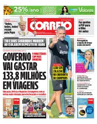 Capa do Correio da Manhã de terça-feira, 13 de outubro de 2026