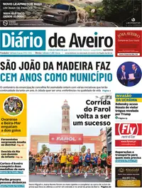 Capa do Diário de Aveiro de terça-feira, 13 de outubro de 2026