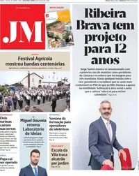 Capa do Jornal da Madeira de terça-feira, 13 de outubro de 2026