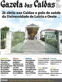 Capa do Gazeta das Caldas de quinta-feira, 15 de outubro de 2026