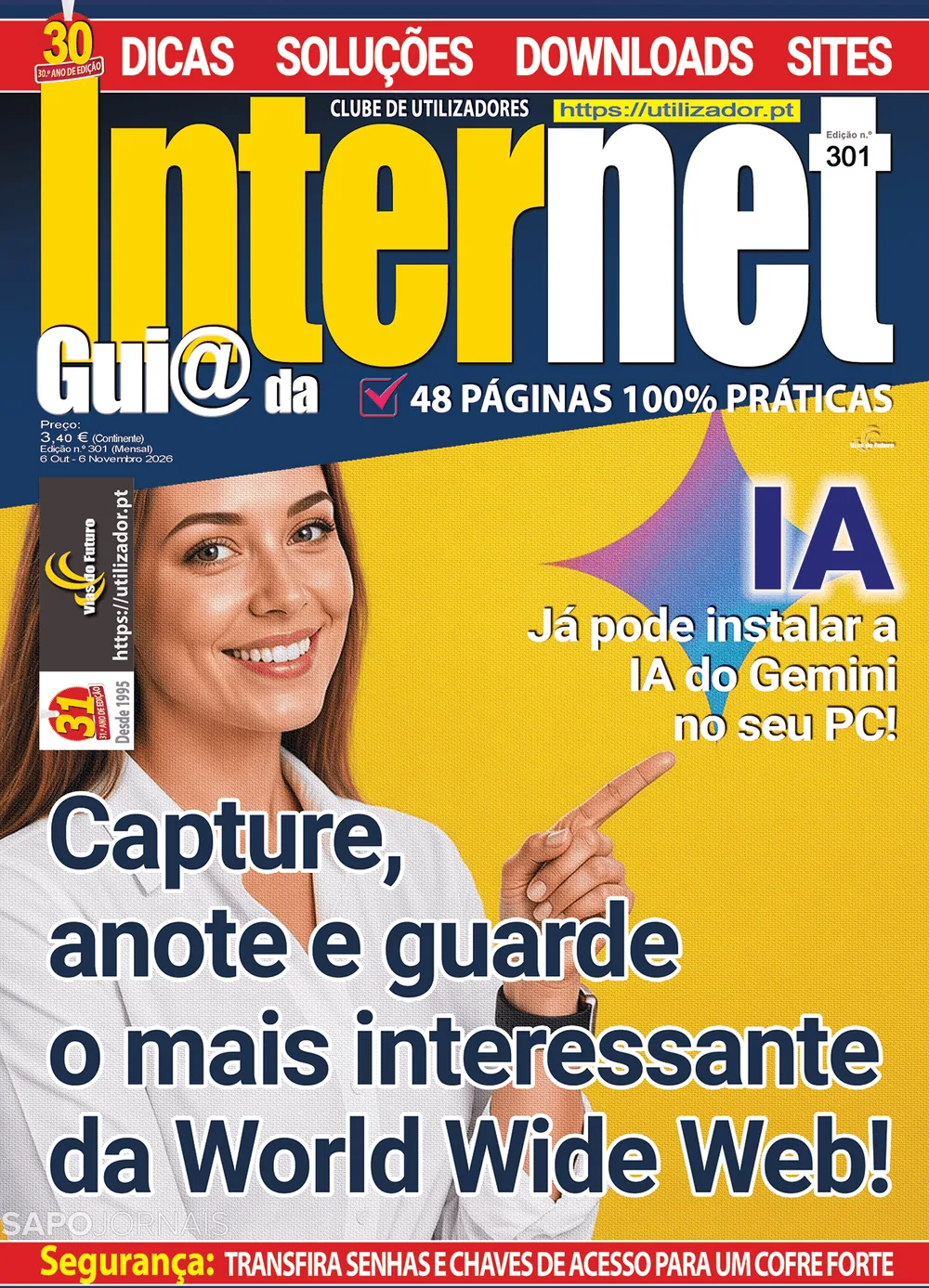 Capa do Guia da Internet de quinta-feira, 15 de outubro de 2026