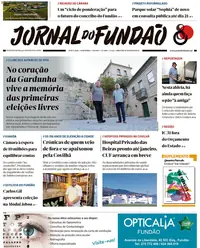 Capa do Jornal do Fundão de quinta-feira, 15 de outubro de 2026