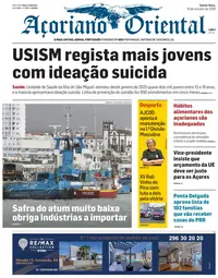 Capa do Açoriano Oriental de sexta-feira, 16 de outubro de 2026