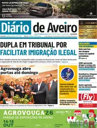 Capa do Diário de Aveiro de sexta-feira, 16 de outubro de 2026
