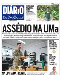 Capa do Diário de Notícias da Madeira de sexta-feira, 16 de outubro de 2026