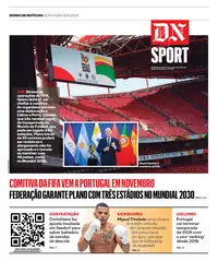 Capa do DN Sport de sexta-feira, 16 de outubro de 2026