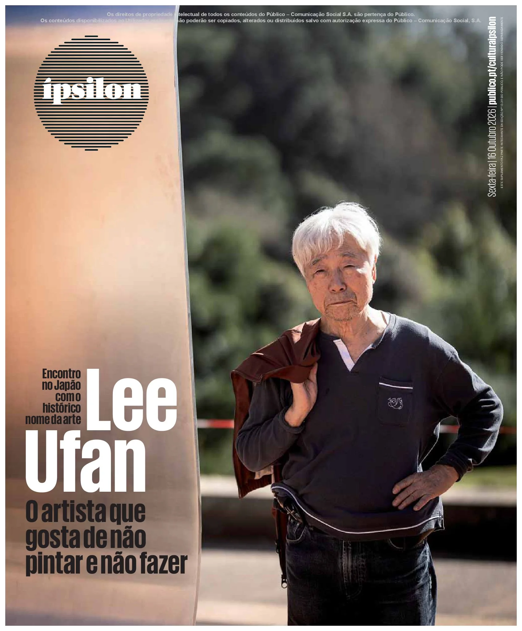 Capa do Ípsilon de sexta-feira, 16 de outubro de 2026
