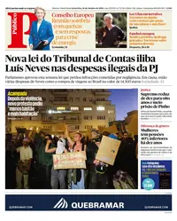 Capa do Público de sexta-feira, 16 de outubro de 2026