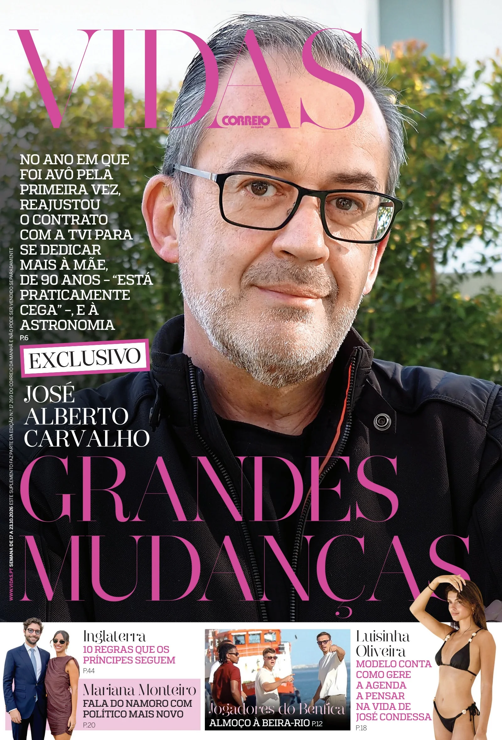 Capa do Vidas de sábado, 17 de outubro de 2026