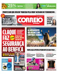 Capa do Correio da Manhã de sábado, 17 de outubro de 2026