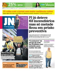 Capa do Jornal de Notícias de sábado, 17 de outubro de 2026