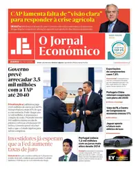 Capa do Jornal Económico de sábado, 17 de outubro de 2026