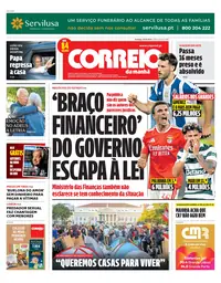 Capa do Correio da Manhã de domingo, 18 de outubro de 2026
