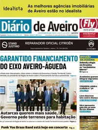 Capa do Diário de Aveiro de domingo, 18 de outubro de 2026