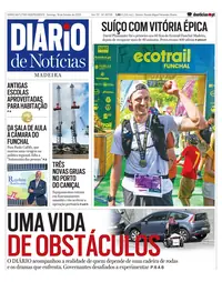 Capa do Diário de Notícias da Madeira de domingo, 18 de outubro de 2026