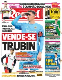 Capa do Record de domingo, 18 de outubro de 2026