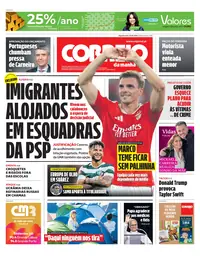 Capa do Correio da Manhã de segunda-feira, 19 de outubro de 2026