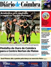 Capa do Diário de Coimbra de segunda-feira, 19 de outubro de 2026