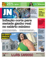 Capa do Jornal de Notícias de segunda-feira, 19 de outubro de 2026