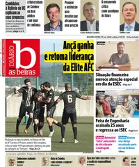 Capa do Diário As Beiras de terça-feira, 20 de outubro de 2026