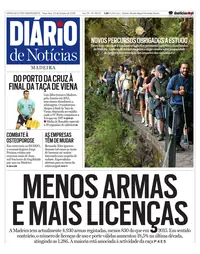 Capa do Diário de Notícias da Madeira de terça-feira, 20 de outubro de 2026