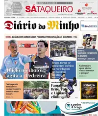 Capa do Diário do Minho de terça-feira, 20 de outubro de 2026