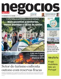 Capa do Jornal de Negócios de terça-feira, 20 de outubro de 2026