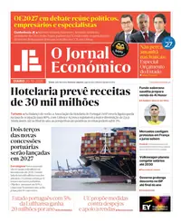 Capa do Jornal Económico de terça-feira, 20 de outubro de 2026