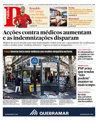 Capa do Público de terça-feira, 20 de outubro de 2026
