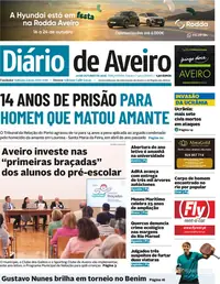 Capa do Diário de Aveiro de quarta-feira, 21 de outubro de 2026