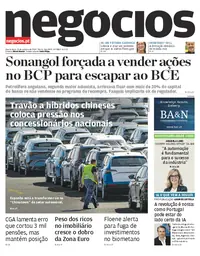 Capa do Jornal de Negócios de quarta-feira, 21 de outubro de 2026