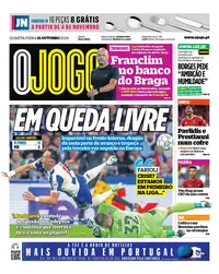 Capa do O Jogo de quarta-feira, 21 de outubro de 2026