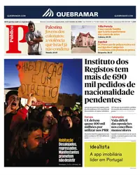 Capa do Público de quarta-feira, 21 de outubro de 2026