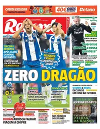 Capa do Record de quarta-feira, 21 de outubro de 2026