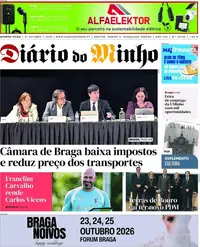 Capa do Diário do Minho